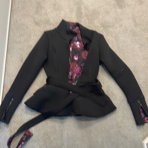 Popflex scuba peplum jacket